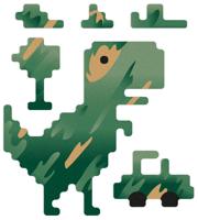 REFLECTIVE BERLIN Refl.sticker refl.berlin decals t-rex camouflage