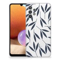 Samsung Galaxy A32 4G | A32 5G Enterprise Editie | TPU Case | Leaves Blue Samsung Galaxy A32 4G | A32 5G Enterprise Editie | TPU Case | Leaves Blue