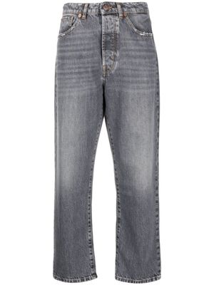 3x1 jean court à taille haute - Gris