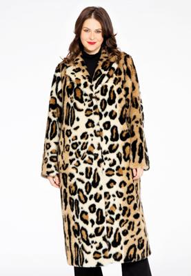 Yoek Mantel fur | Bruin | Maat 52