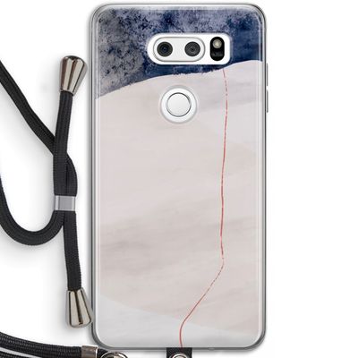 Stone White: LG V30 Transparant Hoesje met koord