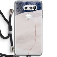 Stone White: LG V30 Transparant Hoesje met koord