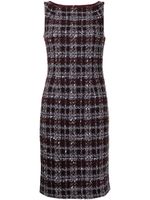 Paule Ka robe mi-longue en tweed - Violet - thumbnail