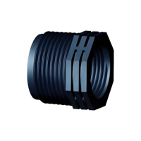 PP Verloop 1 1/2 inch buitendraad x 1 1/4 inch binnendraad