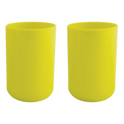 Drinkbeker/limonadebeker - 4x - PS kunststof - appelgroen - 490 ml