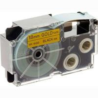 Gelamineerde Tape voor Labelmakers Casio Zwart Gouden