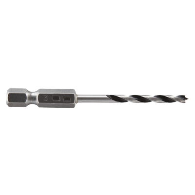 Wolfcraft Houtspiraalboor | 6-kant | Ø3,0 x 65mm | 1 stuk - 7261000