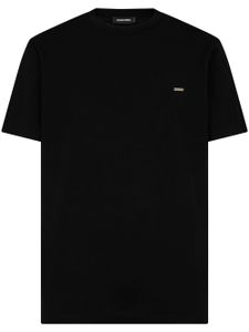 DSQUARED2 t-shirt en coton à plaque logo - Noir