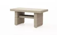 Own Living hoge lounge tuintafel carvalho 142x81x70cm off white
