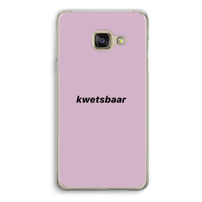 kwetsbaar: Samsung A3 (2017) Transparant Hoesje