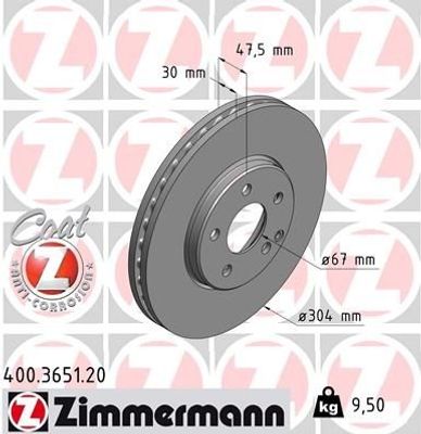 Remschijf Coat Z 400365120