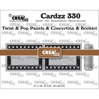 Crealies • cardzz twist & pop a5 panelen & leporello & miniboekje filmstrip