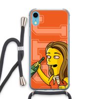 Jamie Lee Simpson: iPhone XR Transparant Hoesje met koord