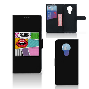 Nokia 5.3 Wallet Case met Pasjes Popart Princess