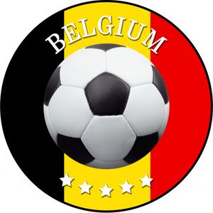 Belgie thema voetbal bierviltjes 50 stuks   -