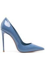 Le Silla escarpins Eva 120 mm en cuir - Bleu - thumbnail