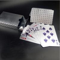 Creatieve mat zilveren Tattice rug textuur Plastic uit Vegas aan Macau speelkaarten Texas Poker nieuwigheid collectie Gift