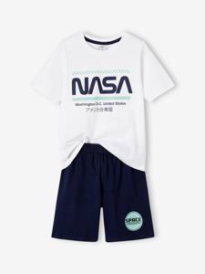 Tweekleurige pyjashort voor jongens NASA® marineblauw