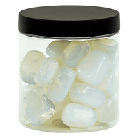 Opaline Trommelstenen in Pot