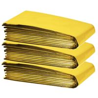 Benson Nooddeken goud/zilver - 3x - 130 x 210 cm - reddingsdeken - isolatiedeken - onderkoeling deke