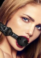 Breathable Luxury Ball Gag - Black - thumbnail