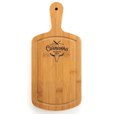 Snijplank Quid Carnivoro Bruin Hout Staal 35 x 16 x 2 cm