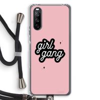 Girl Gang: Sony Sony Xperia 10 III Transparant Hoesje met koord