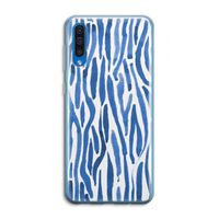 Blauwe nerven: Samsung Galaxy A50 Transparant Hoesje