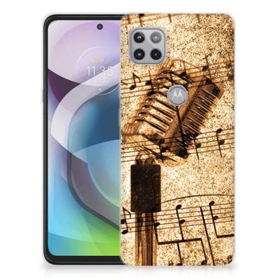 Motorola Moto G 5G | Siliconen hoesje | met foto Bladmuziek