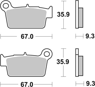 BREMBO Remblokken, voor de moto, Off Road Gesinterd Metaal 07YA41SX