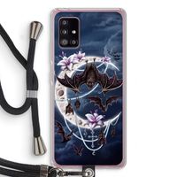 Vleermuizen Maan: Samsung Galaxy A51 5G Transparant Hoesje met koord