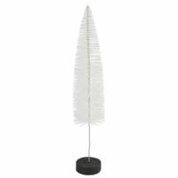Countryfield kerstboom op voet glitter wit 40 cm | 12 stuks