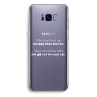 gij zijt ook iemand: Samsung Galaxy S8 Plus Transparant Hoesje