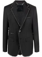 Philipp Plein blazer à simple boutonnage - Noir