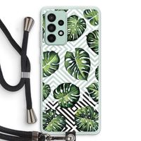Geometrische jungle: Samsung Galaxy A52s 5G Transparant Hoesje met koord