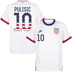 Verenigde Staten Shirt Thuis 2020-2021 + Pulisic 10 (Independance Day Bedrukking)