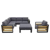 Garden Impressions Solo|Cube loungeset met tafel en loungestoel - thumbnail