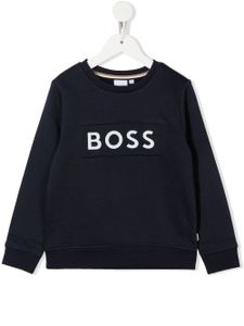 BOSS Kidswear sweat à logo imprimé - Bleu