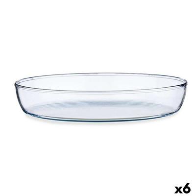 Serveerschaal Pasabahce 1001117-59074 Borcam Ovaalvormig 3,3 L 25 x 6,5 x 35,2 cm (6 Stuks)