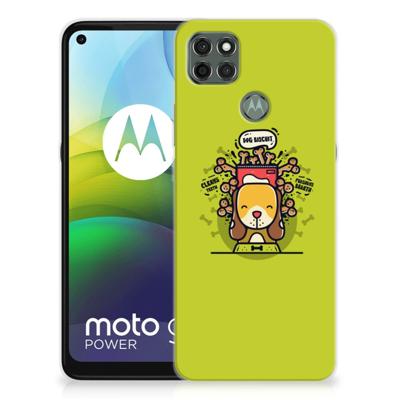 Motorola Moto G9 Power Telefoonhoesje met Naam Doggy Biscuit Motorola Moto G9 Power Telefoonhoesje met Naam Doggy Biscuit