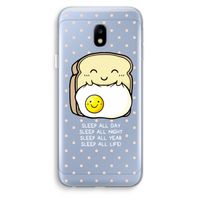 Sleep All Day: Samsung Galaxy J3 (2017) Transparant Hoesje