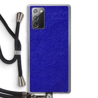 Majorelle Blue: Samsung Galaxy Note 20 / Note 20 5G Transparant Hoesje met koord
