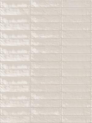Emil Total Brick EH6D Wandtegel Brick 060X240 Bianco 9,5mm Glans