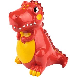 Moses spaarpot Dino T-rex jongens 15 cm polyresin rood/geel