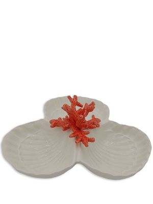 Les-Ottomans assiette d'entrée en porcelaine coraïl - Blanc
