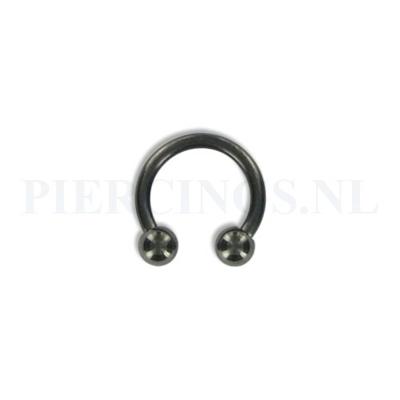 Circulair barbell zwart 1.6 mm M