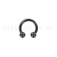 Circulair barbell zwart 1.6 mm M