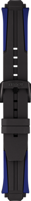 Horlogeband Tissot T1114173744106 / T603042459 Silicoon Zwart