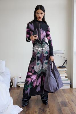 Lange spiegeljurk - BLACK - XL