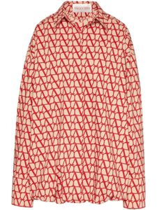 Valentino Garavani robe-chemise Toile Iconographe - Tons neutres